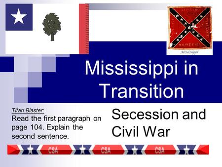 Mississippi in Transition