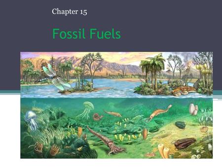 Chapter 15 Fossil Fuels.