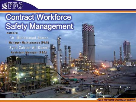 Contract Workforce Safety Management