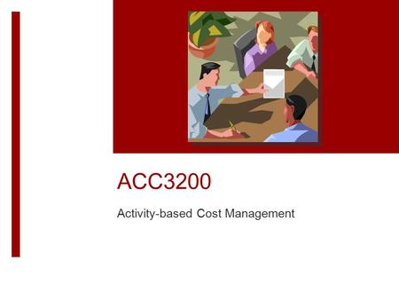 Activity-based Cost Management