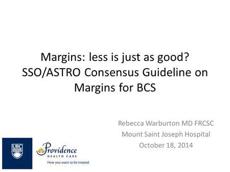 Margins: less is just as good