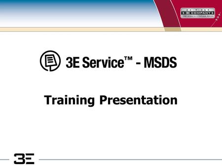 Training Presentation. Training Chapters This presentation is to be used in combination with pre-recorded training: 1.Login Method 2.Administrative Modules:
