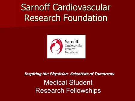Sarnoff Cardiovascular Research Foundation