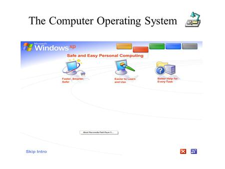 The Computer Operating System. The Computer Operation System This lesson will cover: Computer Operating Systems GUI vs. Command line The Microsoft Windows.