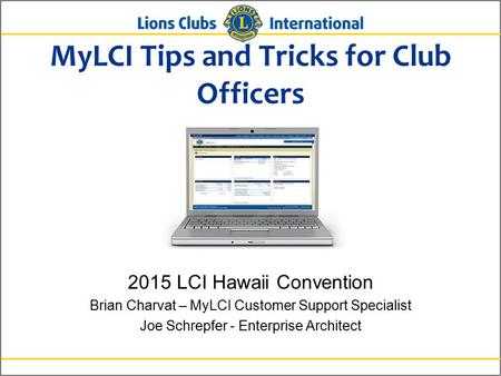 MyLCI Tips and Tricks for Club Officers