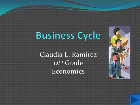 Claudia L. Ramirez 12 th Grade Economics The Business Cycle has four stages. What are they? A. Expansion, Inflation, Contraction, Deflation Expansion,