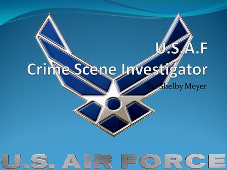 U.S.A.F Crime Scene Investigator