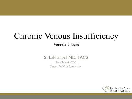Chronic Venous Insufficiency