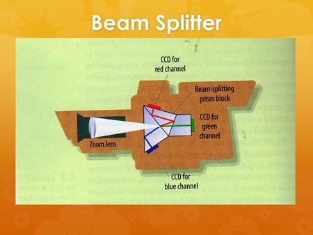 Beam Splitter. Studio camera on studio pedestal ENG Field Camera for tripod or shoulder.