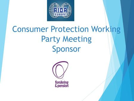 Consumer Protection Working Party Meeting Sponsor.