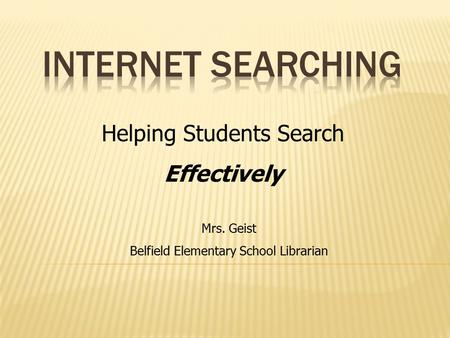 Mrs. Geist Belfield Elementary School Librarian Helping Students Search Effectively.