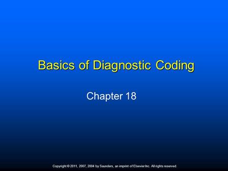 Basics of Diagnostic Coding