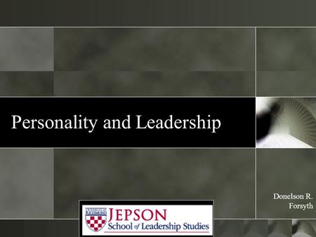 Personality and Leadership