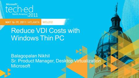 Reduce VDI Costs with Windows Thin PC