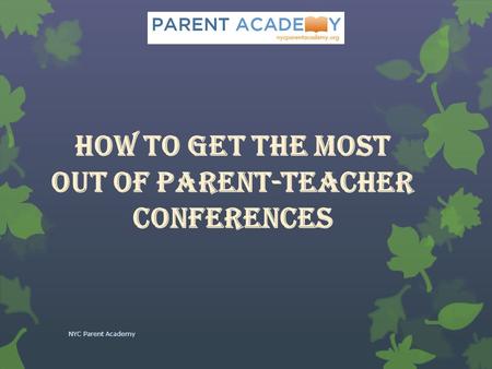 How to Get the Most Out of Parent-Teacher Conferences