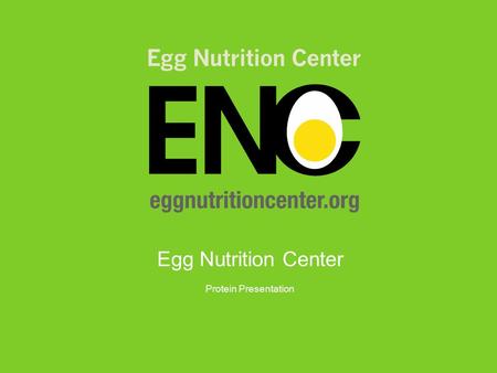 Egg Nutrition Center Protein Presentation. New Evidence Suggests an Alternative Hypothesis: Refined carbohydrates stimulate insulin, which promotes inflammation,