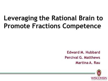 Leveraging the Rational Brain to Promote Fractions Competence