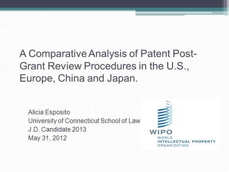 A Comparative Analysis of Patent Post-Grant Review Procedures in the U