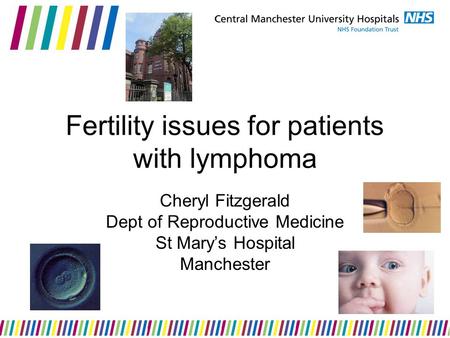 Fertility issues for patients with lymphoma