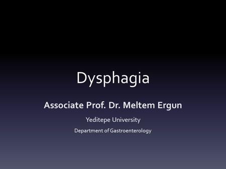 Associate Prof. Dr. Meltem Ergun