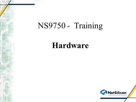 NS9750 - Training Hardware. System Controller Module.