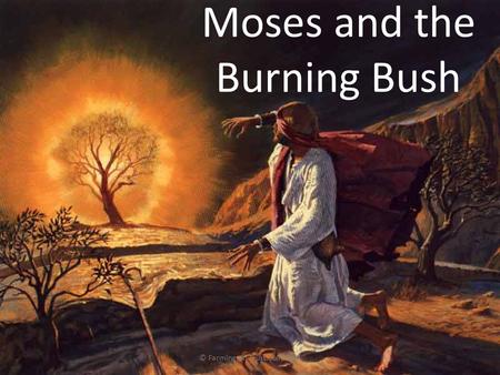 Moses and the Burning Bush © Farmington Trust: Julie Neil.