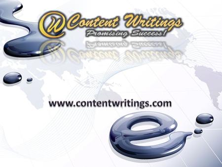 ContentWritings.com is a UK based outsourcing solution provider which specializes in Content Writings, Search Engine Optimization, Business Research and.