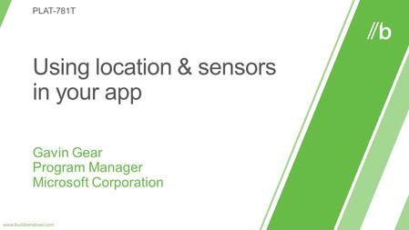 Windows 8 empowers you to build apps that can seamlessly adapt to your customer’s environment using sensors and location.