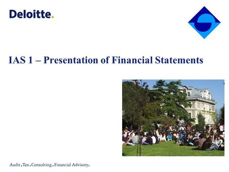 Agenda Objective of the Standard Components of Financial Statements