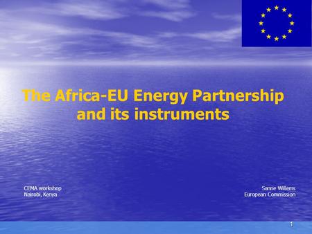 The Africa-EU Energy Partnership