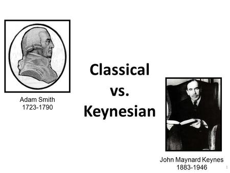 Classical vs. Keynesian