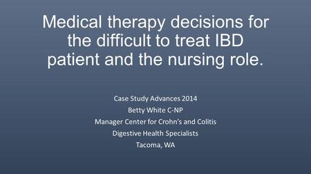 Case Study Advances 2014 Betty White C-NP