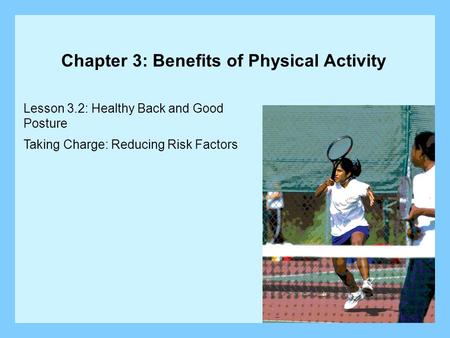 Chapter 3: Benefits of Physical Activity