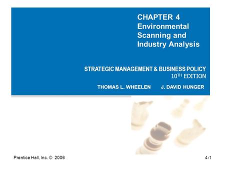 CHAPTER 4 Environmental Scanning and Industry Analysis