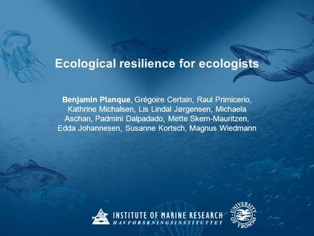 Ecological resilience for ecologists