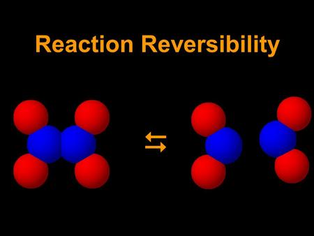 Reaction Reversibility. Sample problem (similar to 11 & 12) 2 1 N 2 O 4 (0.20) NO 2 (1.60) N 2 O 4 : first find start and finish, then draw curve Start.