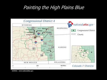 Painting the High Plains Blue SOURCE: www.nationalatlas.gov.