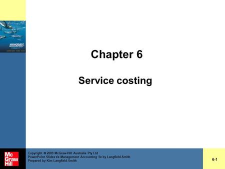 Chapter 6 Service costing