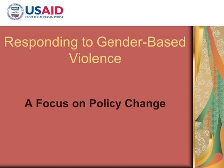 Responding to Gender-Based Violence