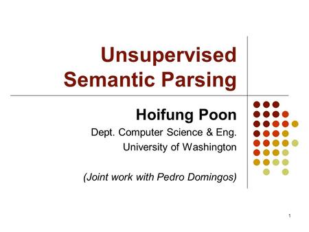 Unsupervised Semantic Parsing