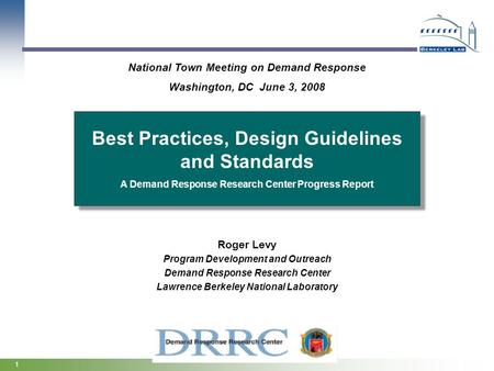 Best Practices, Design Guidelines and Standards