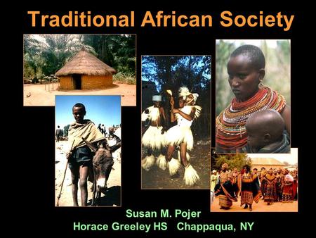 Traditional African Society