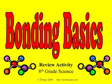 Review Activity 8th Grade Science
