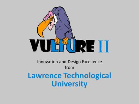 Innovation and Design Excellence from Lawrence Technological University.