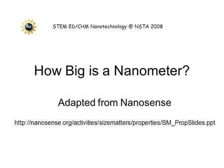 Adapted from Nanosense