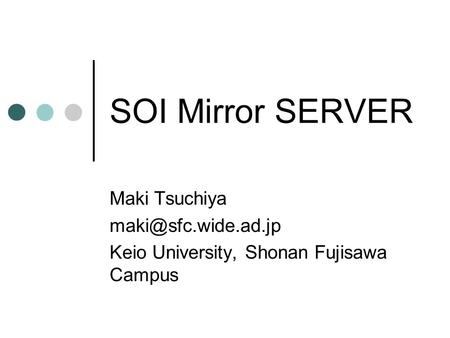 SOI Mirror SERVER Maki Tsuchiya