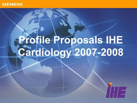 Profile Proposals IHE Cardiology 2007-2008. Proposals Image Enabled Office –Grouping of actors in top half of Scheduled Workflow into Practice Management.