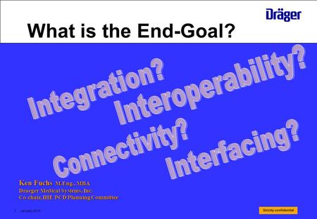 What is the End-Goal? Interoperability? Integration? Connectivity?