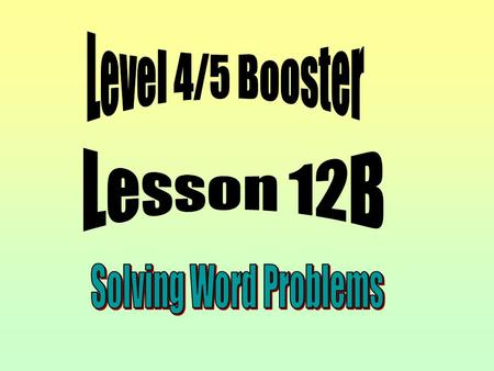 Solve word problems and investigate in a range of contexts.