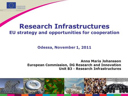 Research Infrastructures EU strategy and opportunities for cooperation